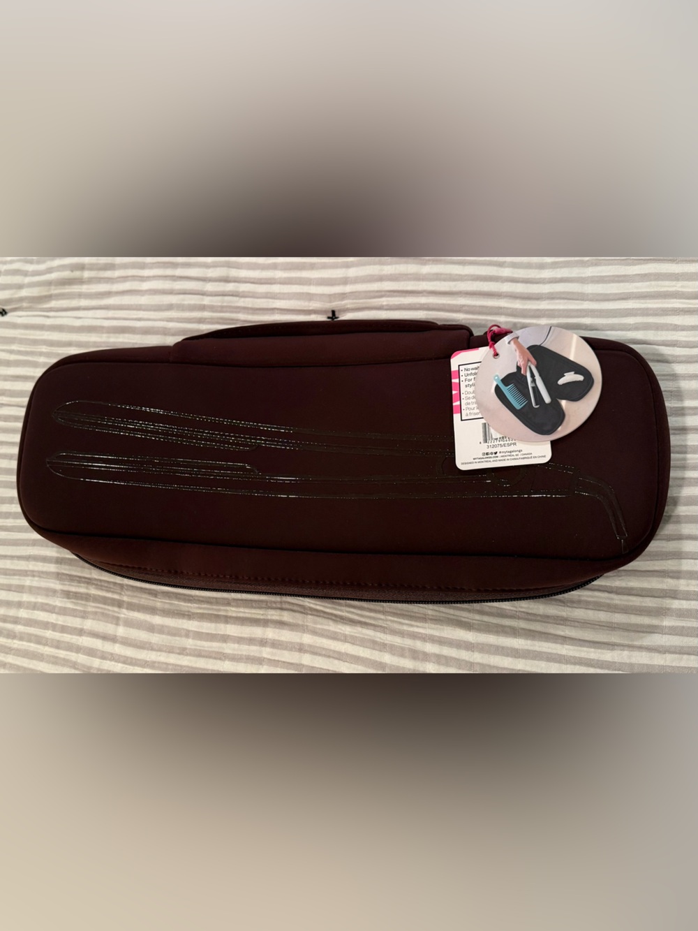 Hair Tool Travel Organizer Pouch - Brown